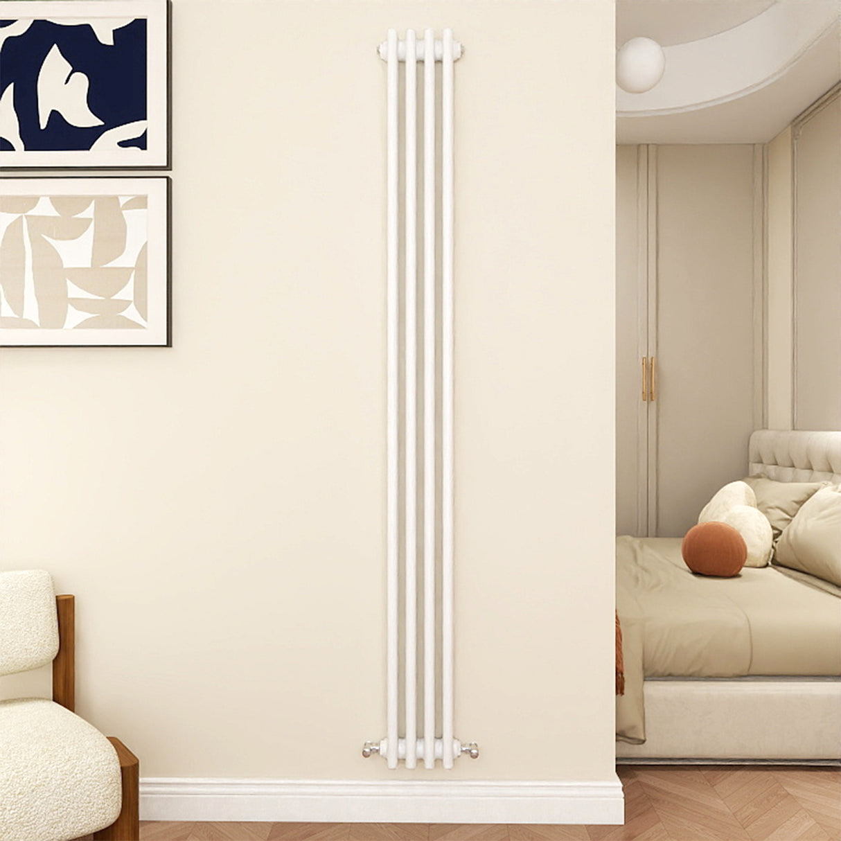 Modern Splash Cast Iron White radiator-CIR18-4-3T