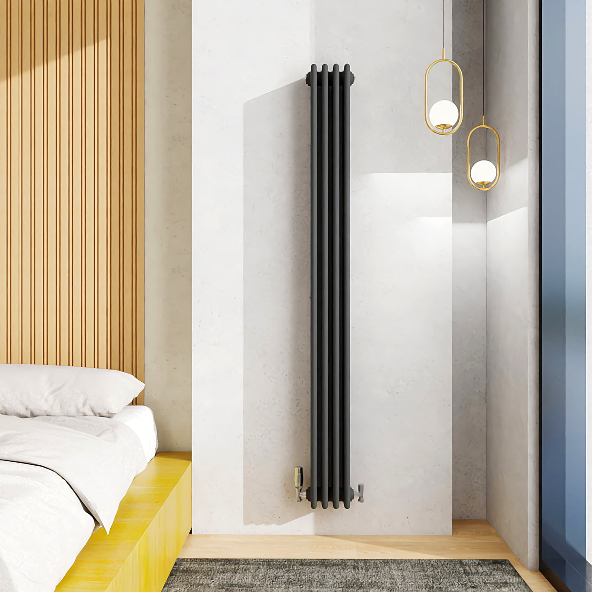 Modern Splash Cast Iron Anthracite Radiator-CIR18-4-4N