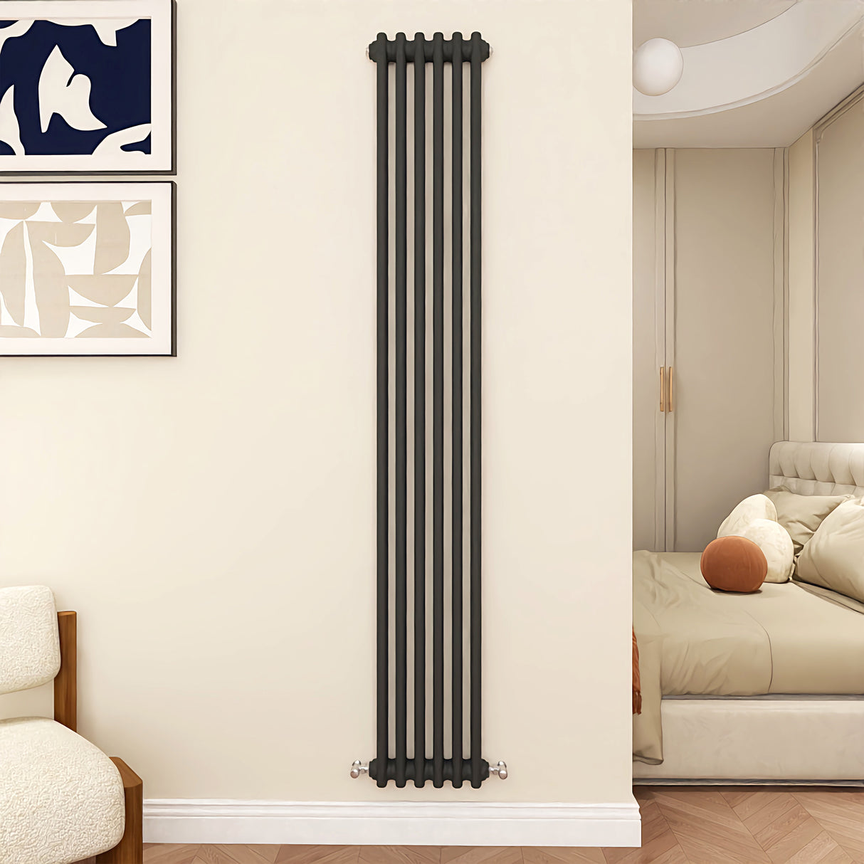 Modern Splash Cast Iron Anthracite radiator-CIR18-6-2N