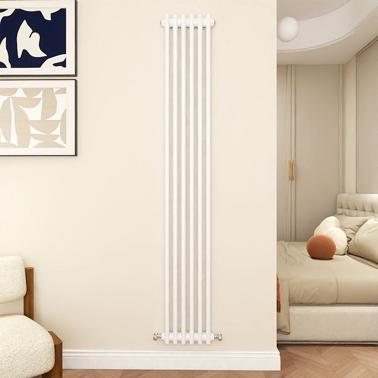 Modern Splash Cast Iron White radiator-CIR18-6-2T