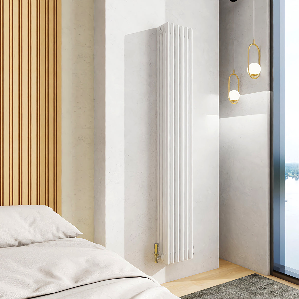 Modern Splash Cast Iron White Radiator-CIR18-6-4T