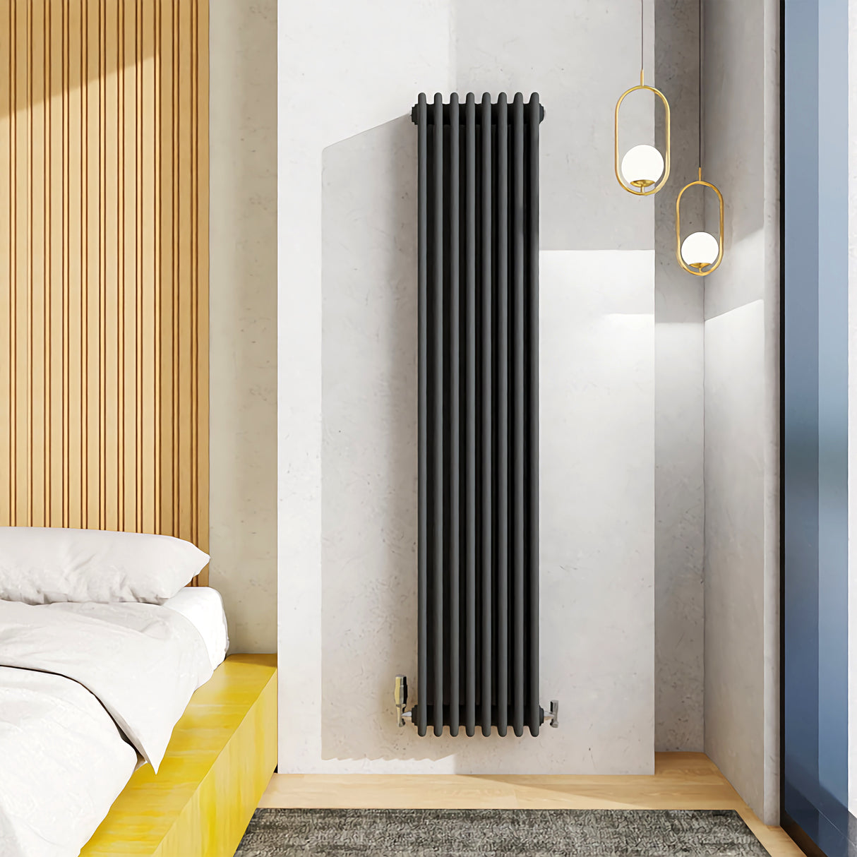 Modern Splash Cast Iron Anthracite Radiator-CIR18-8-4N