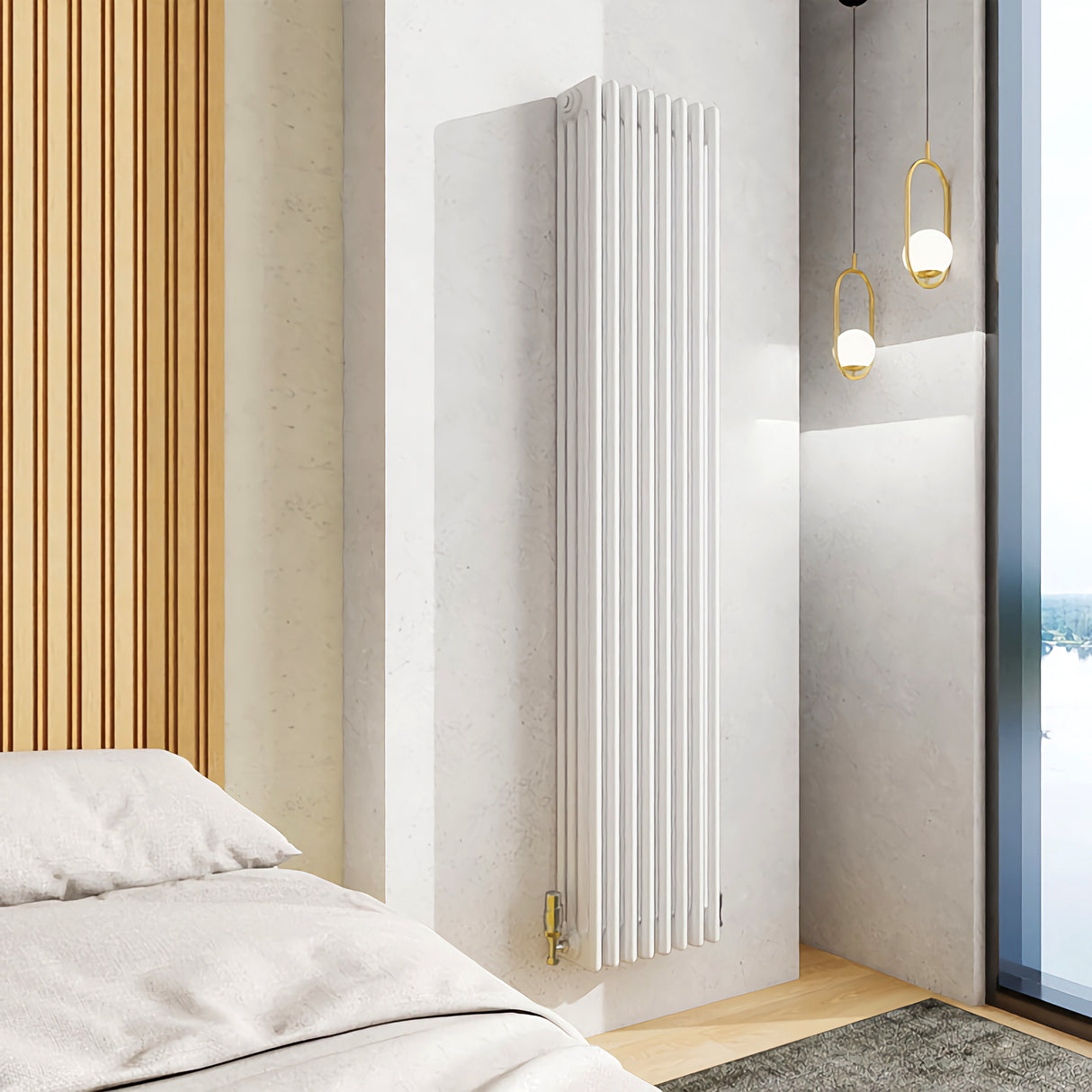 Modern Splash Cast Iron White Radiator-CIR18-8-4T