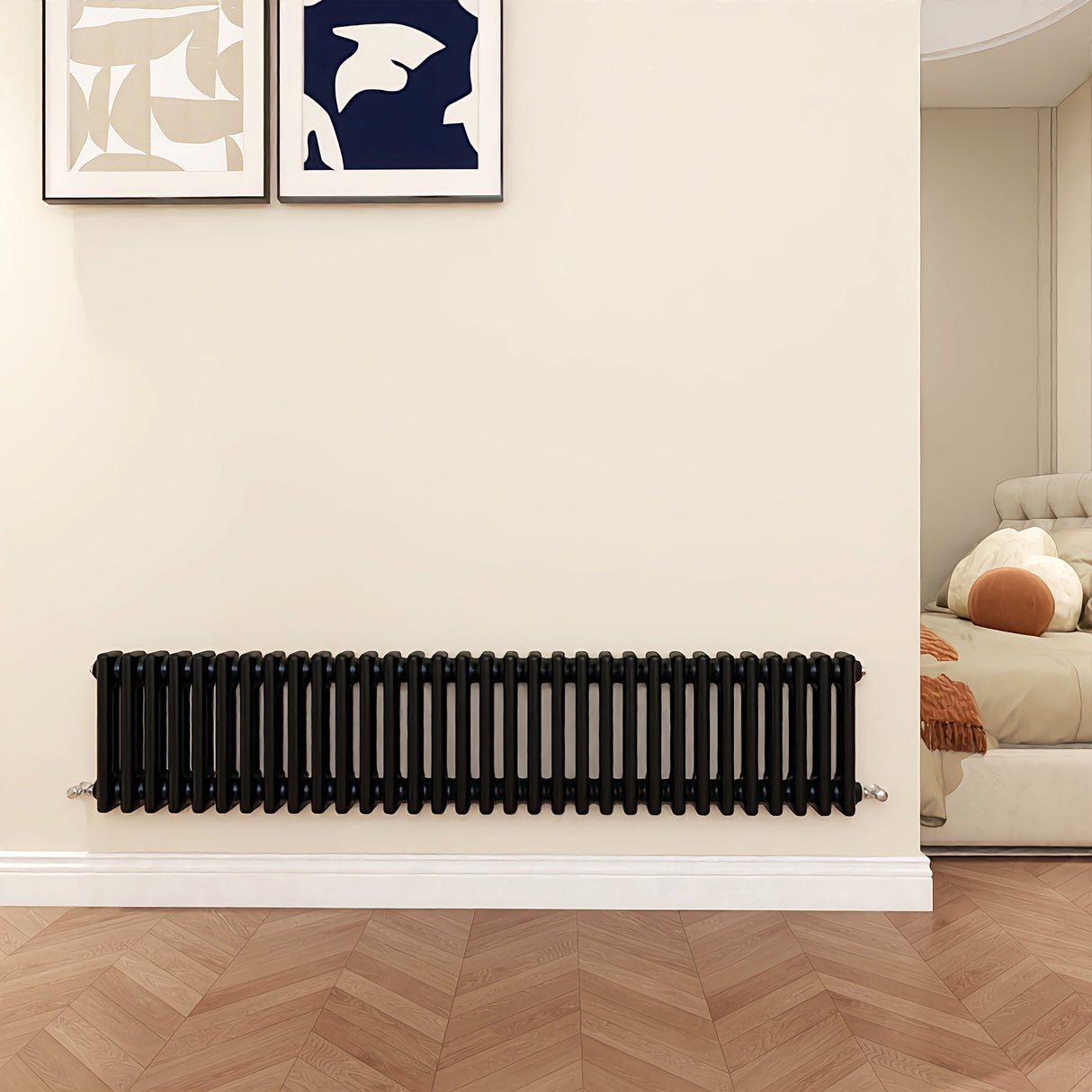 Modern Splash Cast Iron Black radiator-CIR3-32-3K
