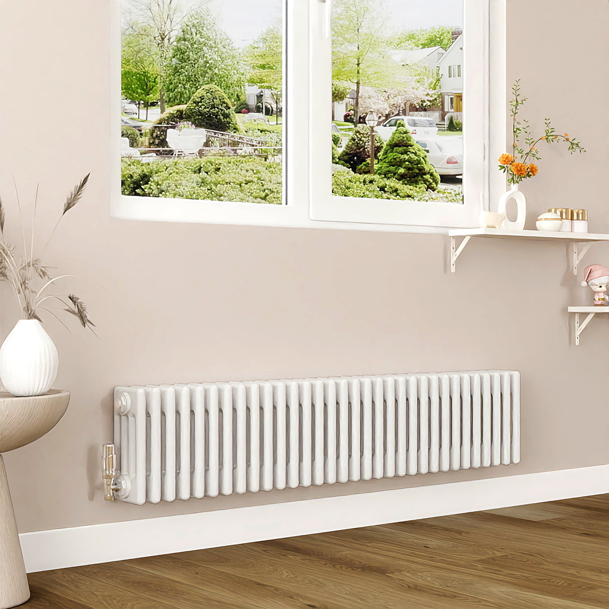 Modern Splash Cast Iron White Radiator-CIR3-32-4T
