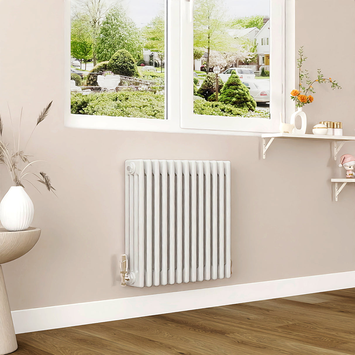 Modern Splash Cast Iron White Radiator-CIR6-13-4T