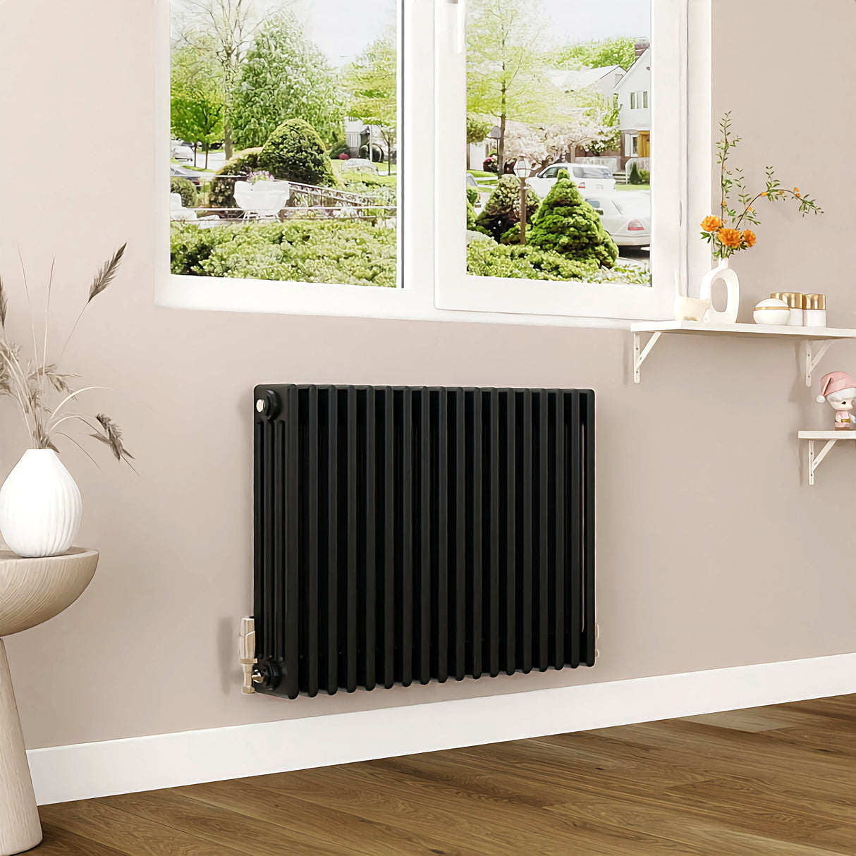 Modern Splash Cast Iron Black Radiator-CIR6-18-4K