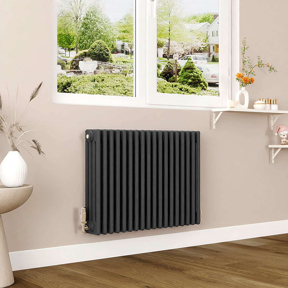 Modern Splash Cast Iron Anthracite Radiator-CIR6-18-4N