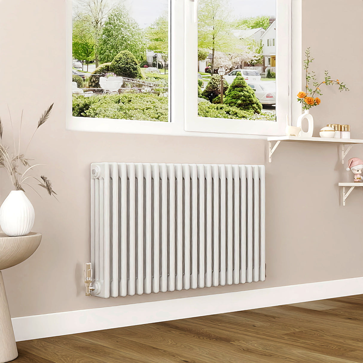 Modern Splash Cast Iron White Radiator-CIR6-22-4T