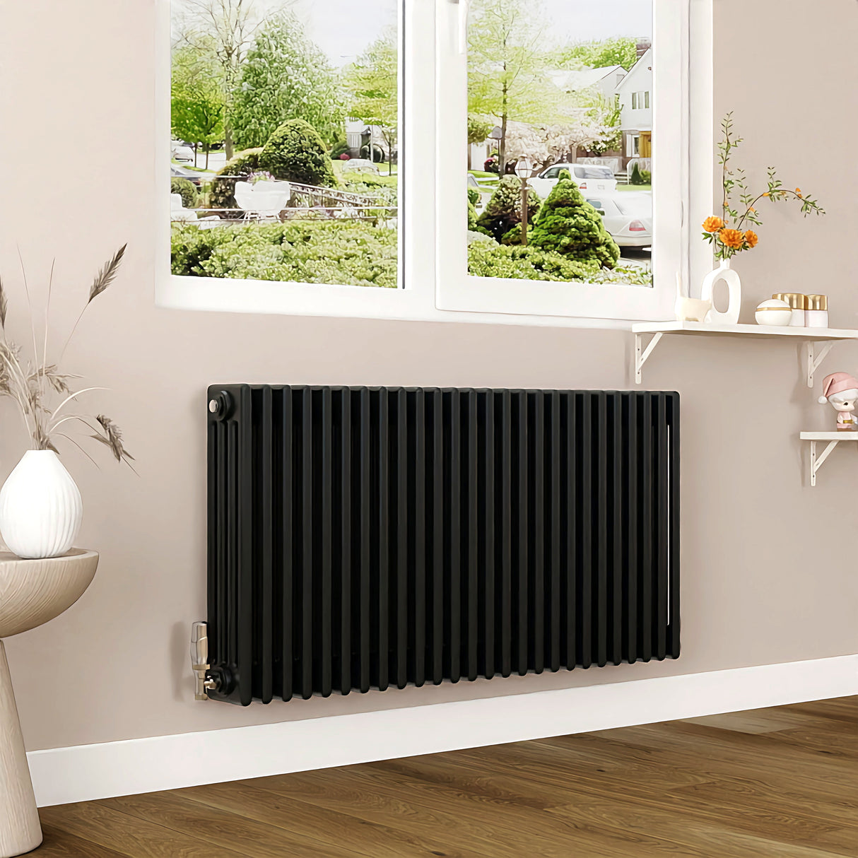 Modern Splash Cast Iron Black Radiator-CIR6-26-4K
