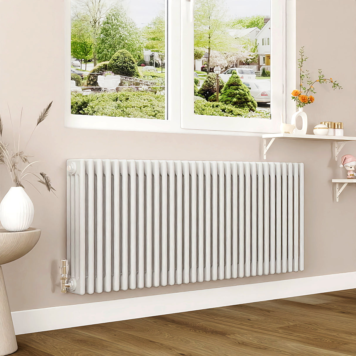Modern Splash Cast Iron White Radiator-CIR6-32-4T