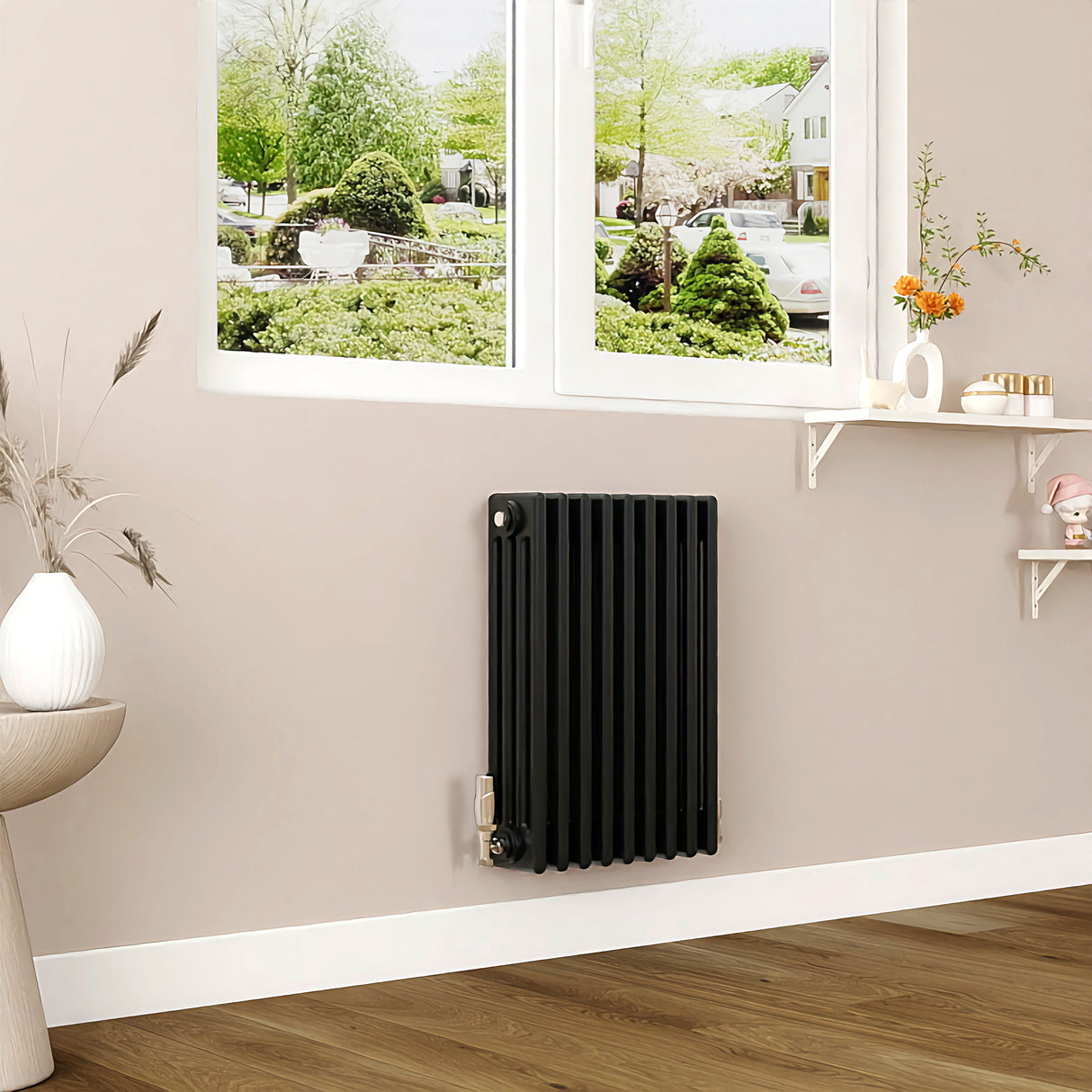 Modern Splash Cast Iron Black Radiator-CIR6-9-4K
