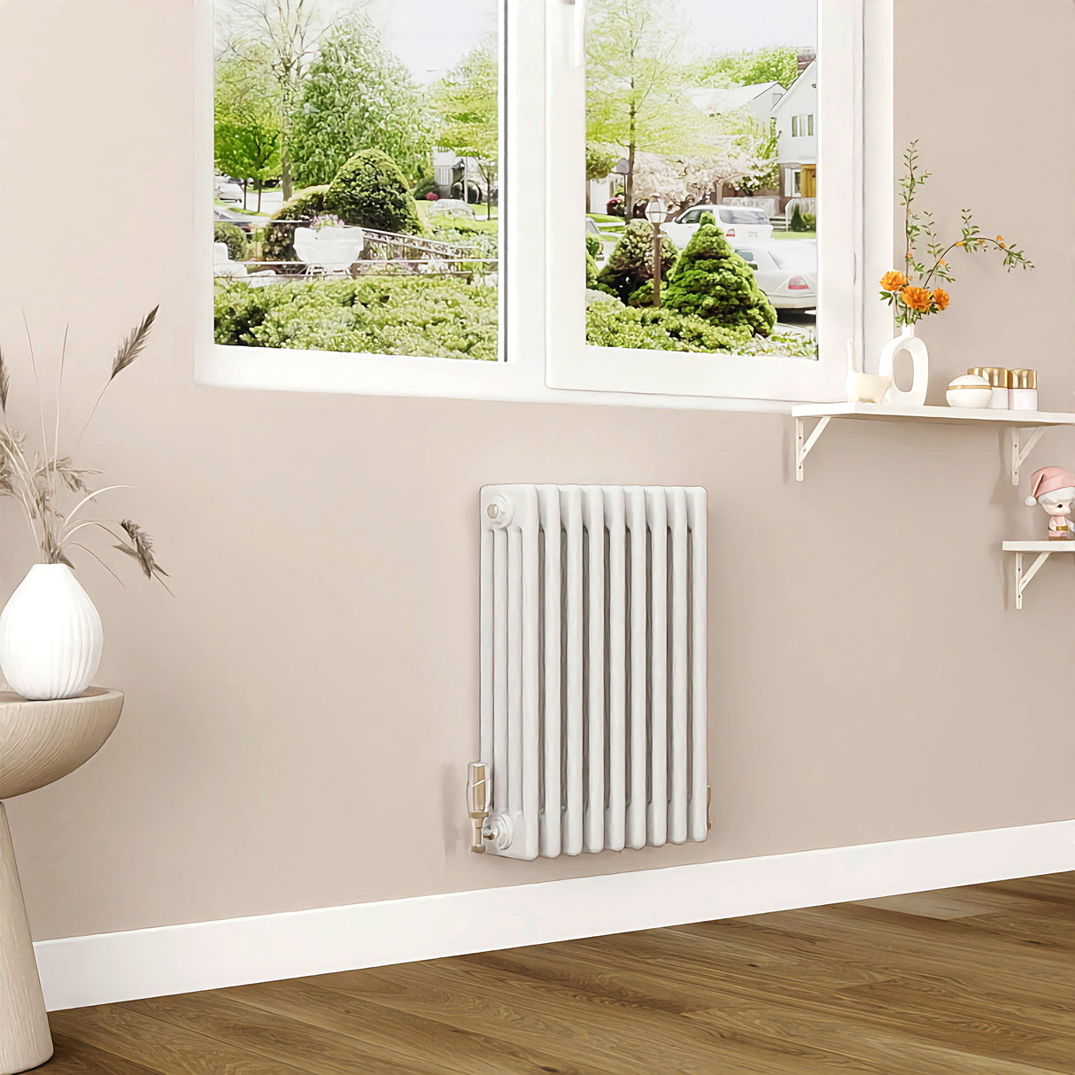 Modern Splash Cast Iron White Radiator-CIR6-9-4T