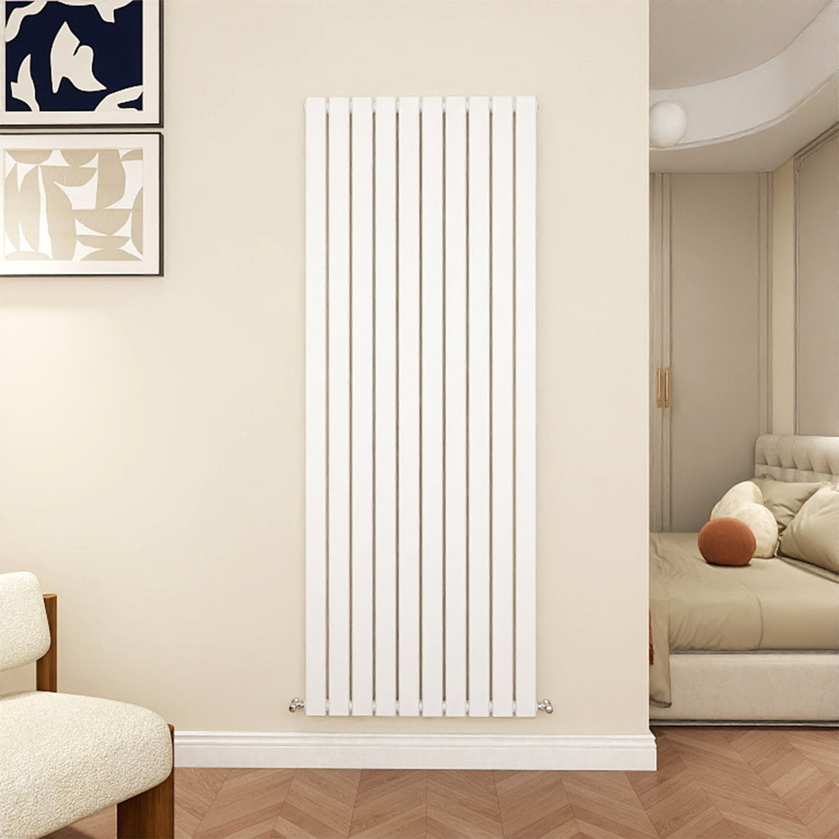 Modern Splash Flat Panel White radiator-FP18-10-1T