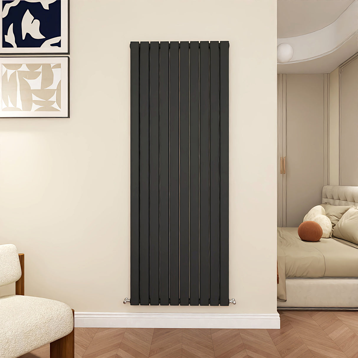 Modern Splash Flat Panel Anthracite radiator-FP18-10-2N