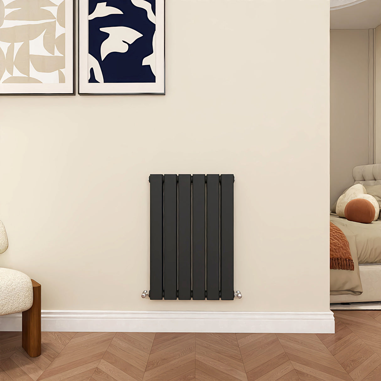 Modern Splash Flat Panel Anthracite radiator-FP6-6-2N