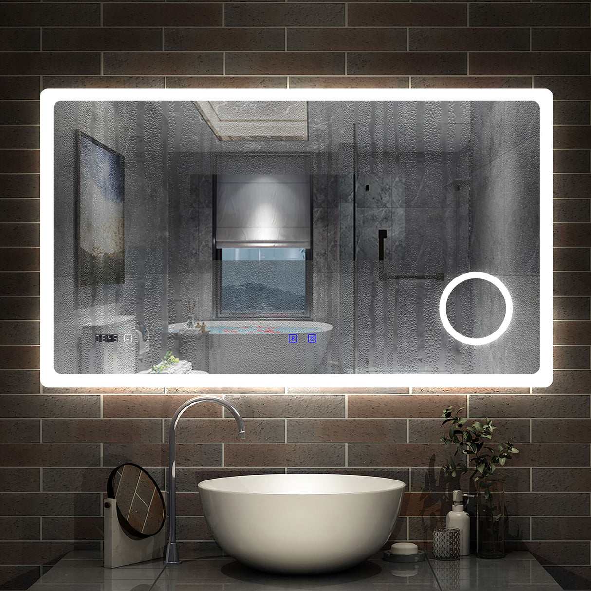 Modern Splash Led Mirror- BM-HD1506BSTM