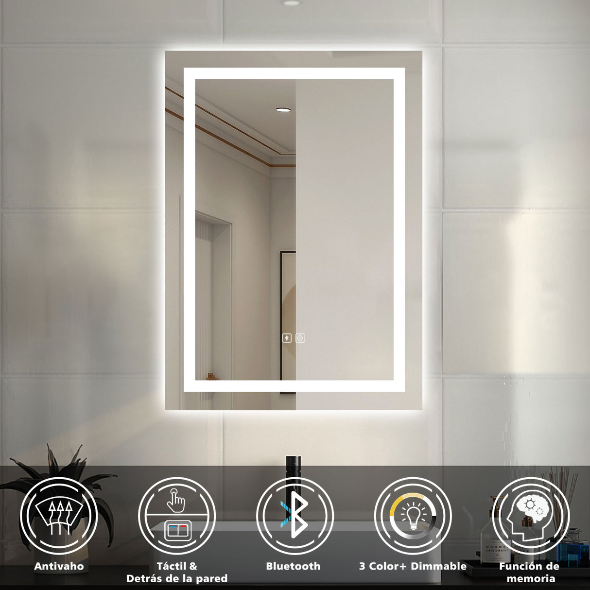 Modern Splash Led Mirror- BM-HD1302BS