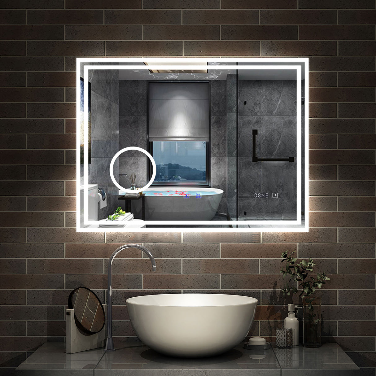 Modern Splash Led Mirror- BM-HD1403BSTM