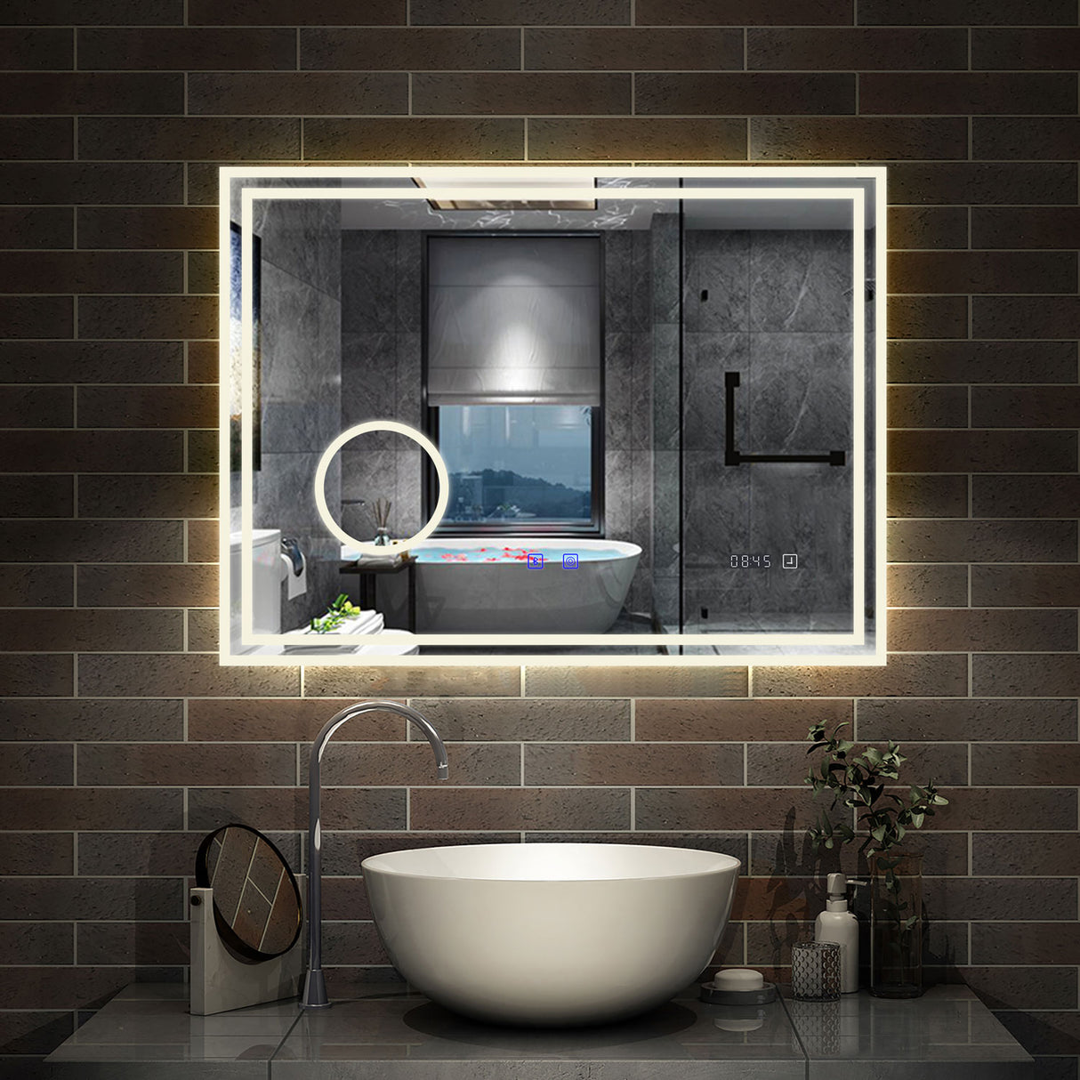 Modern Splash Led Mirror- BM-HD1403BSTM