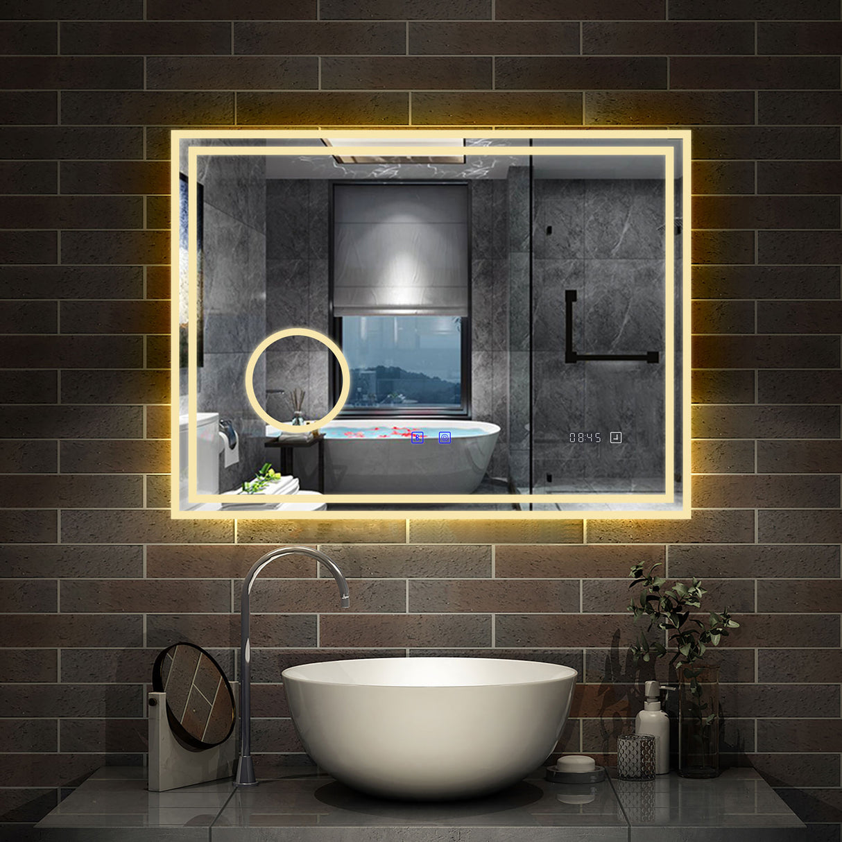Modern Splash Led Mirror- BM-HD1403BSTM