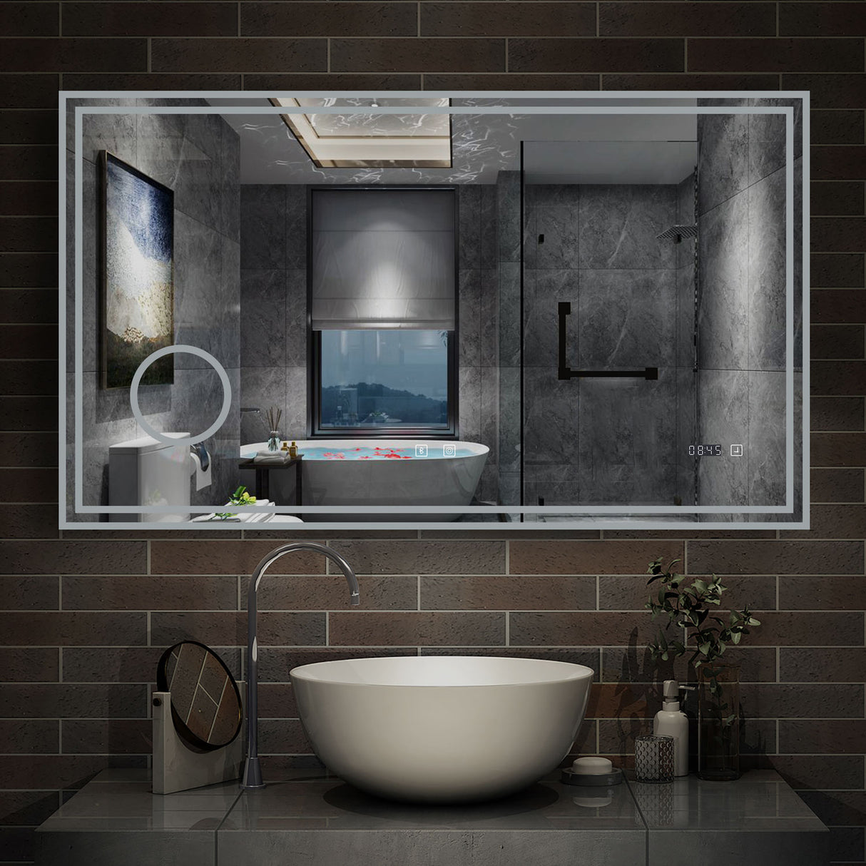 Modern Splash Led Mirror- BM-HD1406BSTM