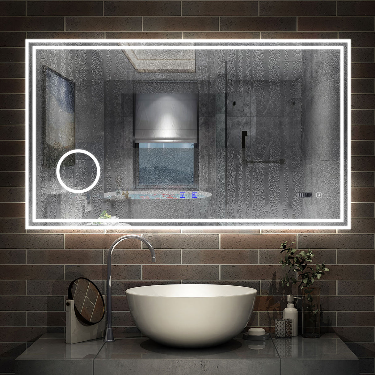 Modern Splash Led Mirror- BM-HD1406BSTM