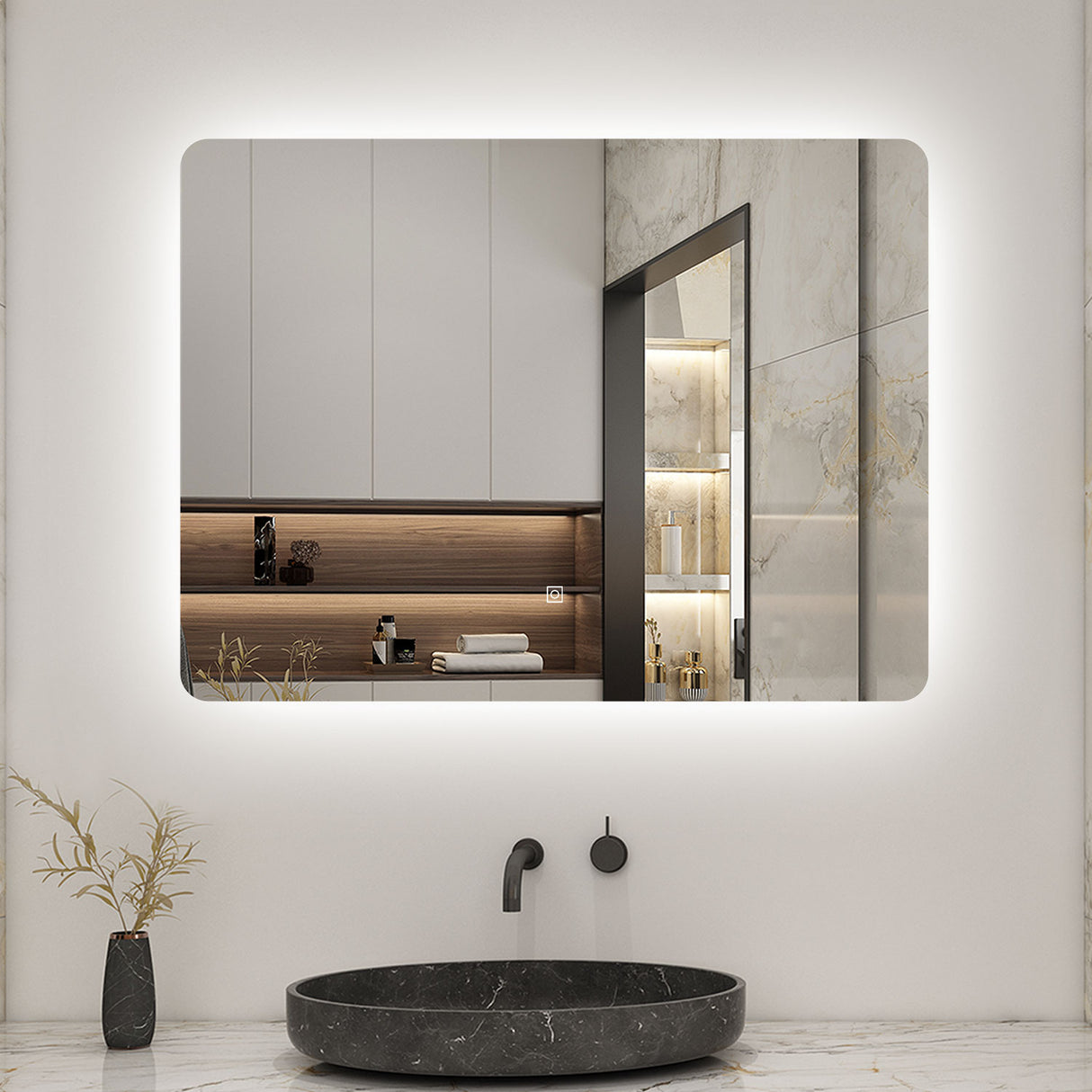 Modern Splash Led Mirror- BM-HD2502