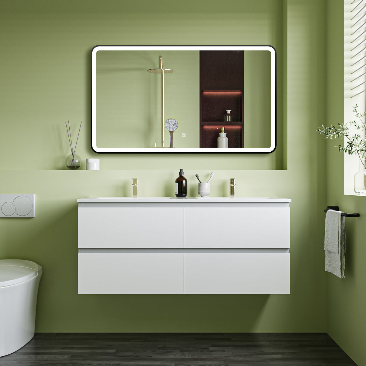 Modern Splash Led Mirror- BM-HDFK1506H