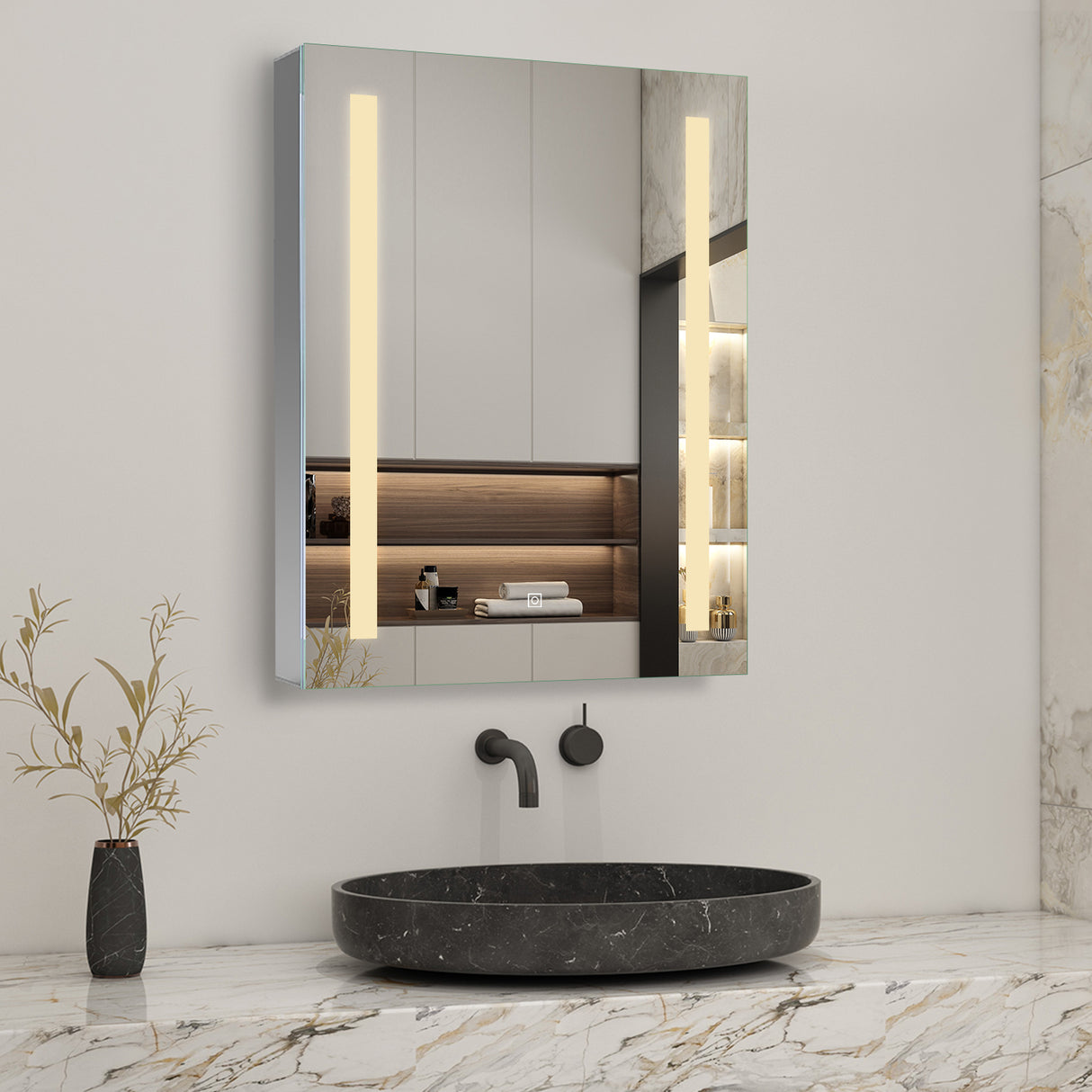 Modern Splash Led Mirror- BM-HDHY01