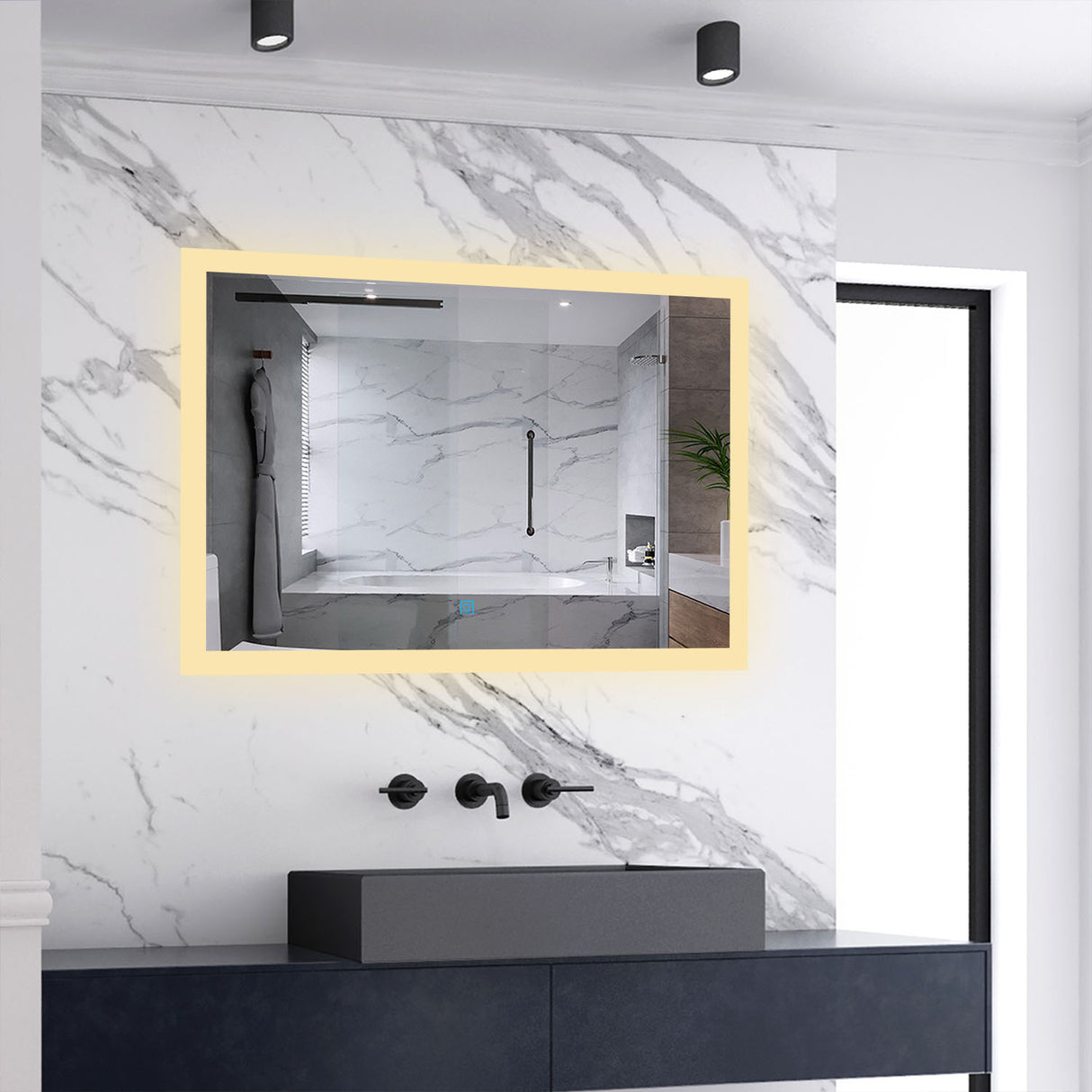 Modern Splash Led Mirror- BM-HDS1504