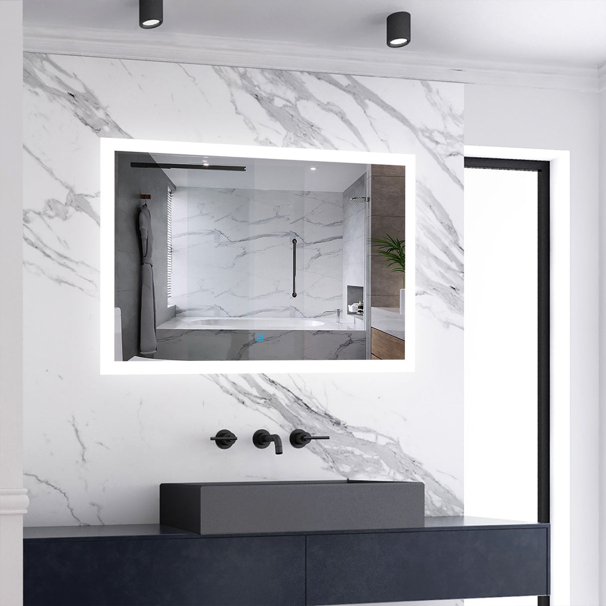 Modern Splash Led Mirror- BM-HDS1505