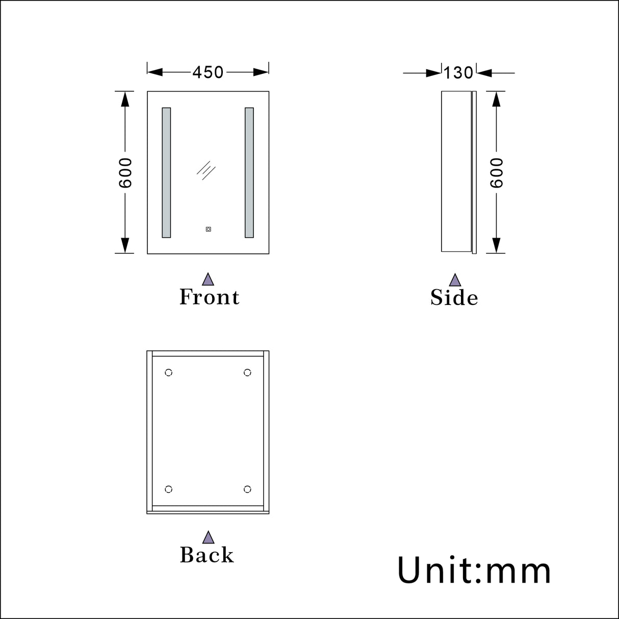 Modern Splash Led Mirror- BMG-HDHY03