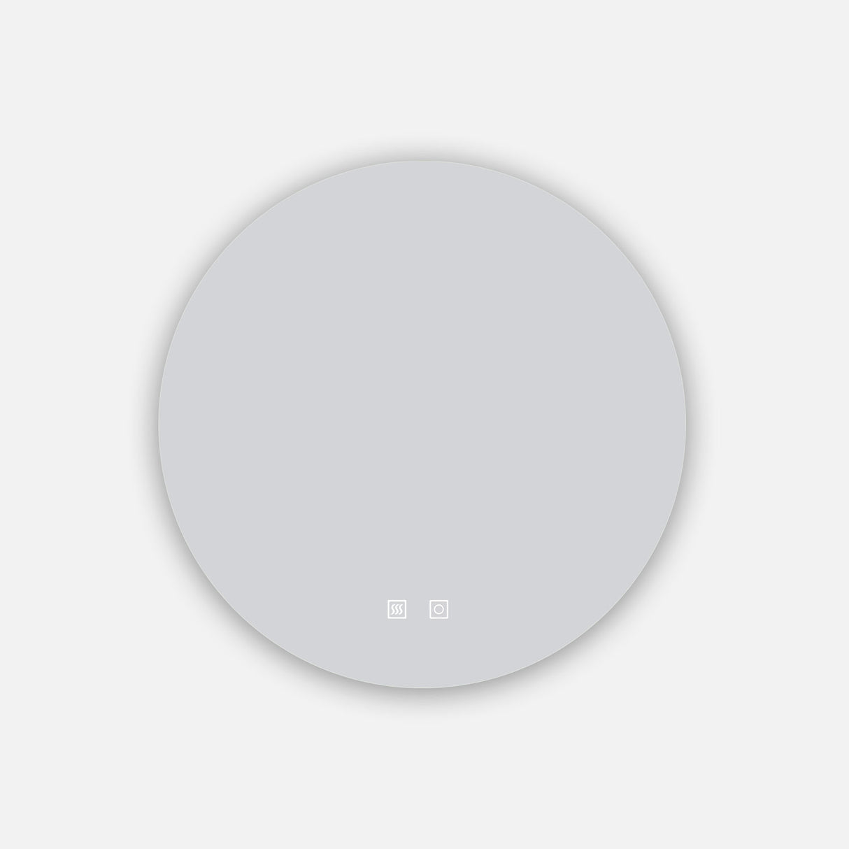 Modern Splash 600*600 adjustable brightness Led Mirror with Anti-fogging