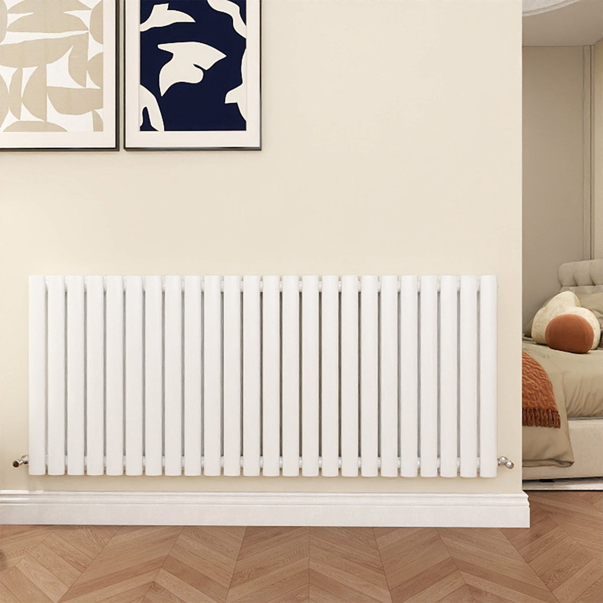 Modern Splash Oval Column White radiator-NZ6-24-2T