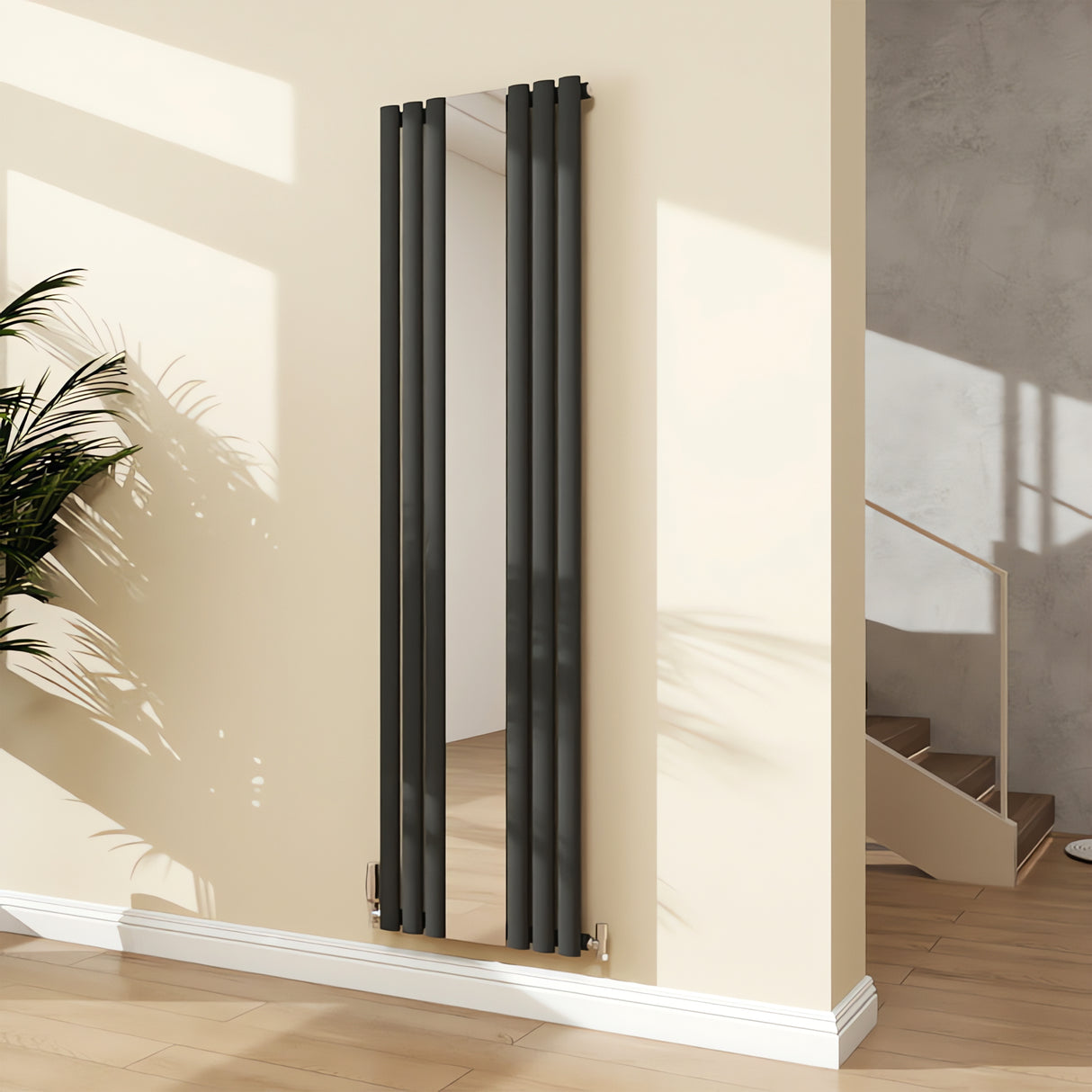 Modern-splash-oval-column-mirror-radiator-NZM18-6-1N