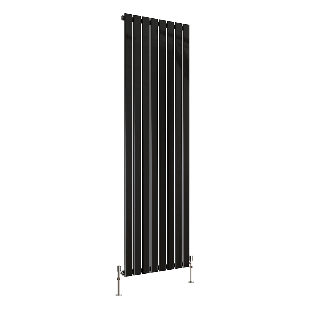 Modern Splash Flat Panel Black Radiator FP18-8-1K