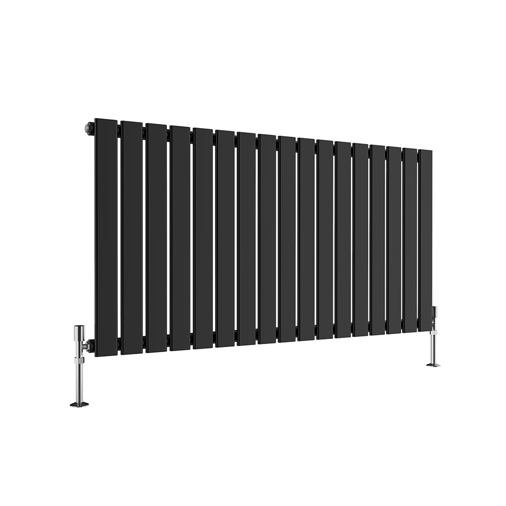 Modern Splash Flat Panel Black Radiator FP6-17-1K