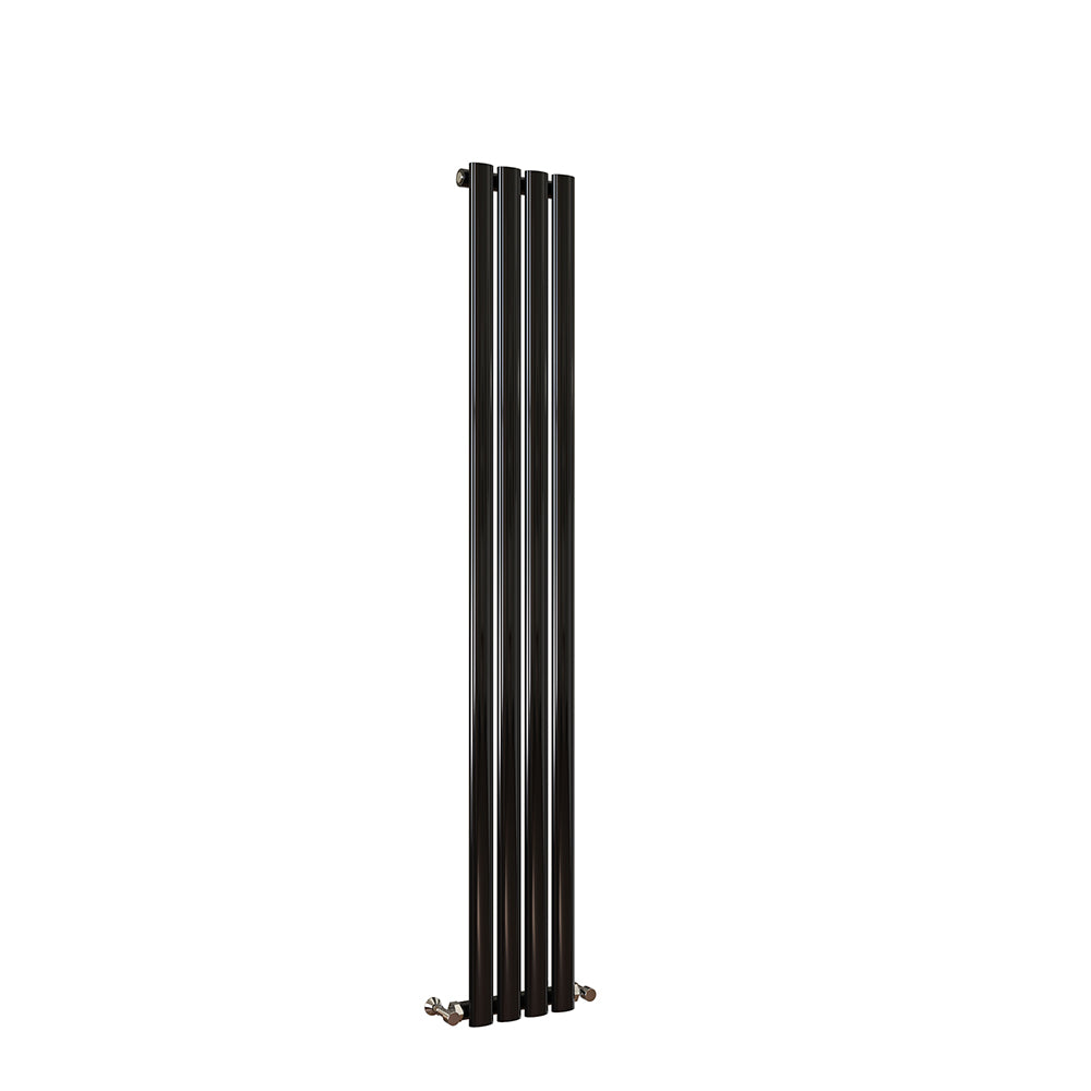 Modern Splash Oval Column Black Radiator NZ16-4-1K
