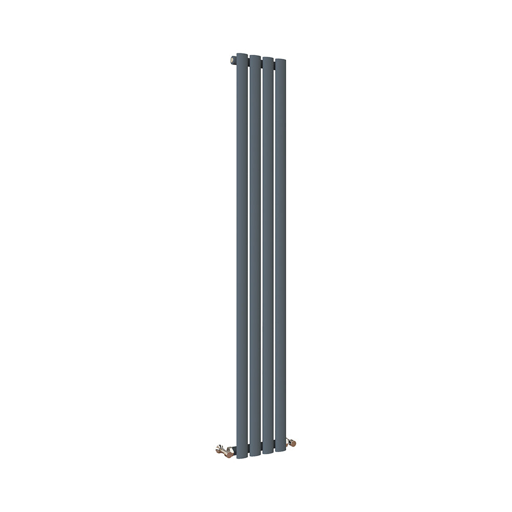 Modern Splash Oval Column Anthracite Radiator NZ16-4-1N