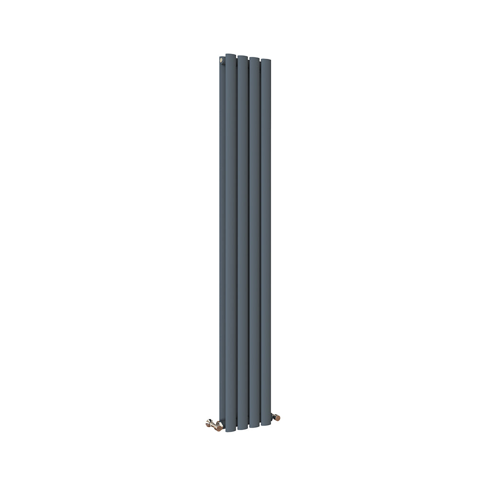 Modern Splash Oval Column Anthracite Radiator NZ16-4-2N