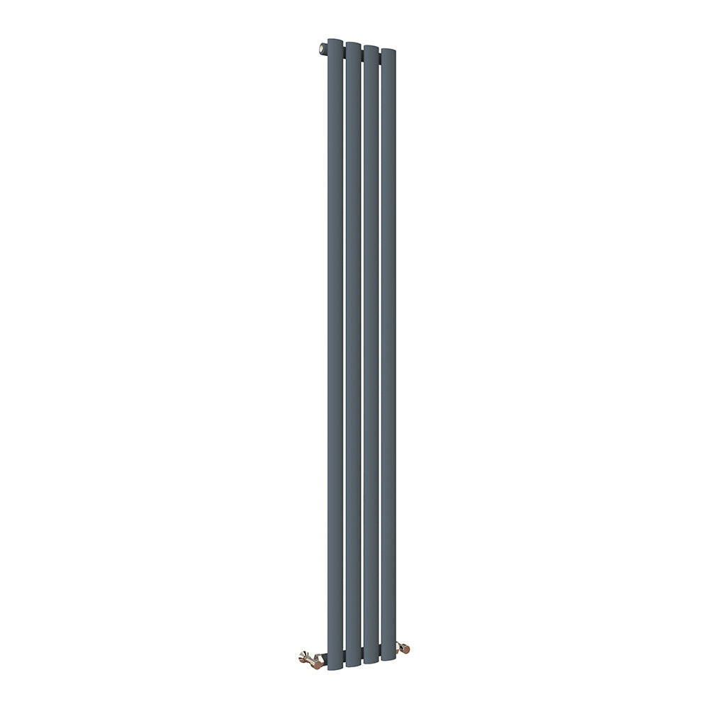 Modern Splash Oval Column Anthracite Radiator NZ18-4-1N