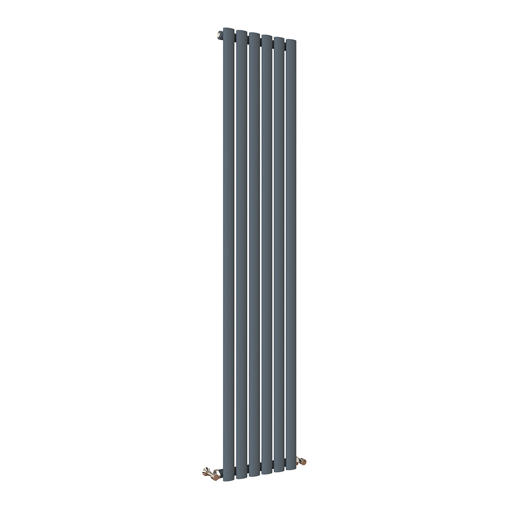 Modern Splash Oval Column Anthracite Radiator NZ18-6-1N