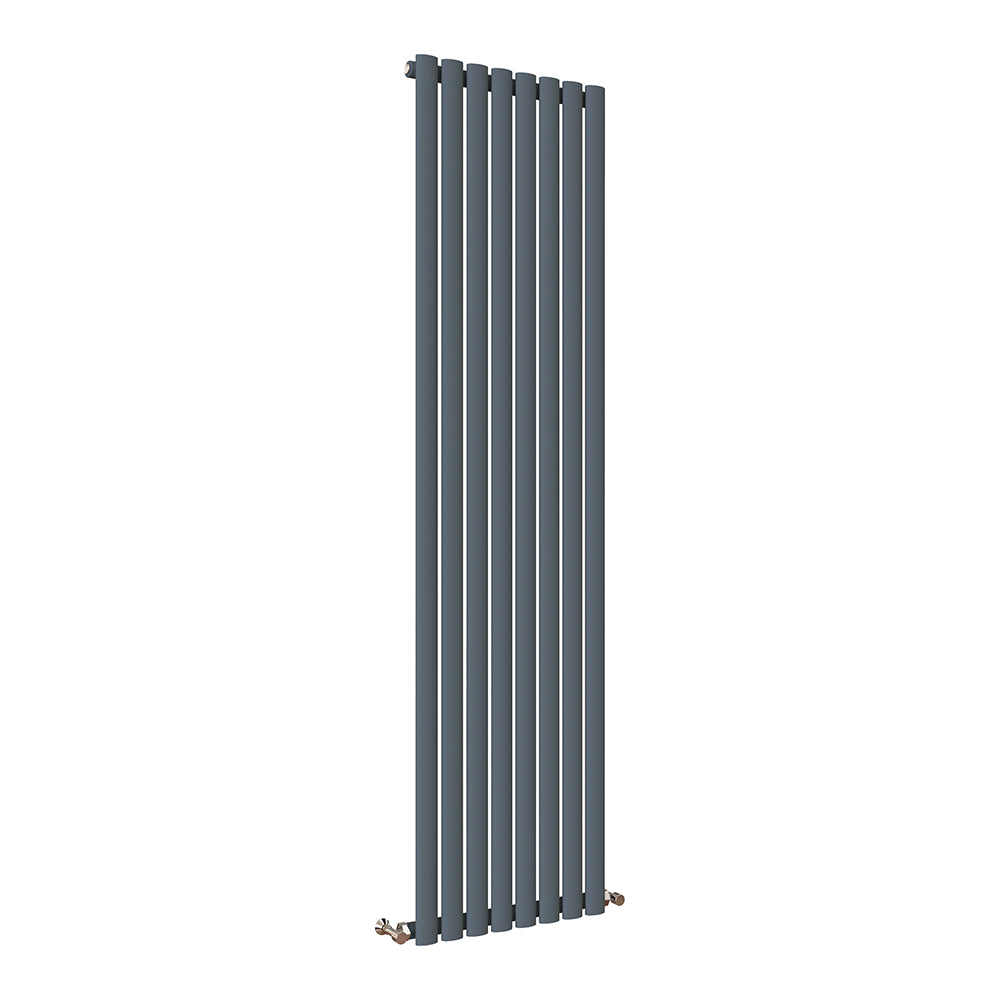 Modern Splash Oval Column Anthracite Radiator NZ18-8-1N