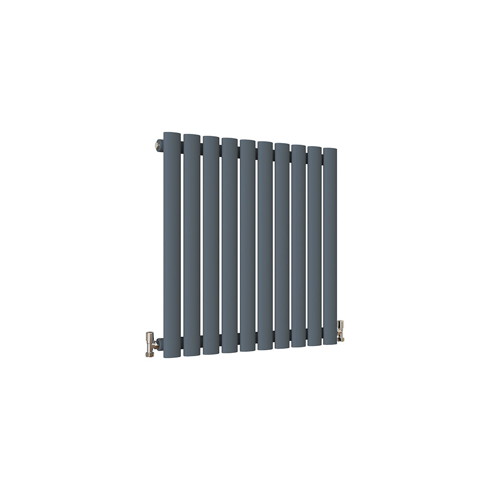 Modern Splash Oval Column Anthracite Radiator NZ6-10-1N