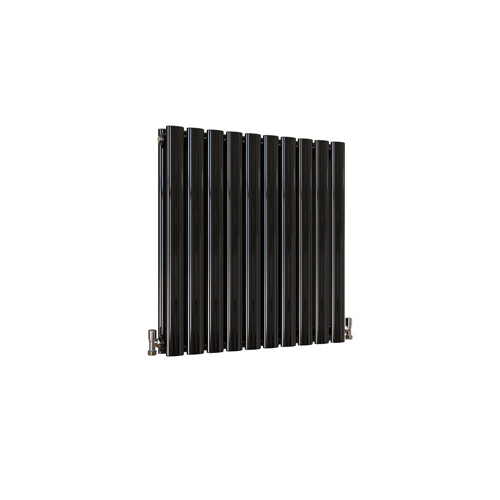 Modern Splash Oval Column Black Radiator NZ6-10-2K