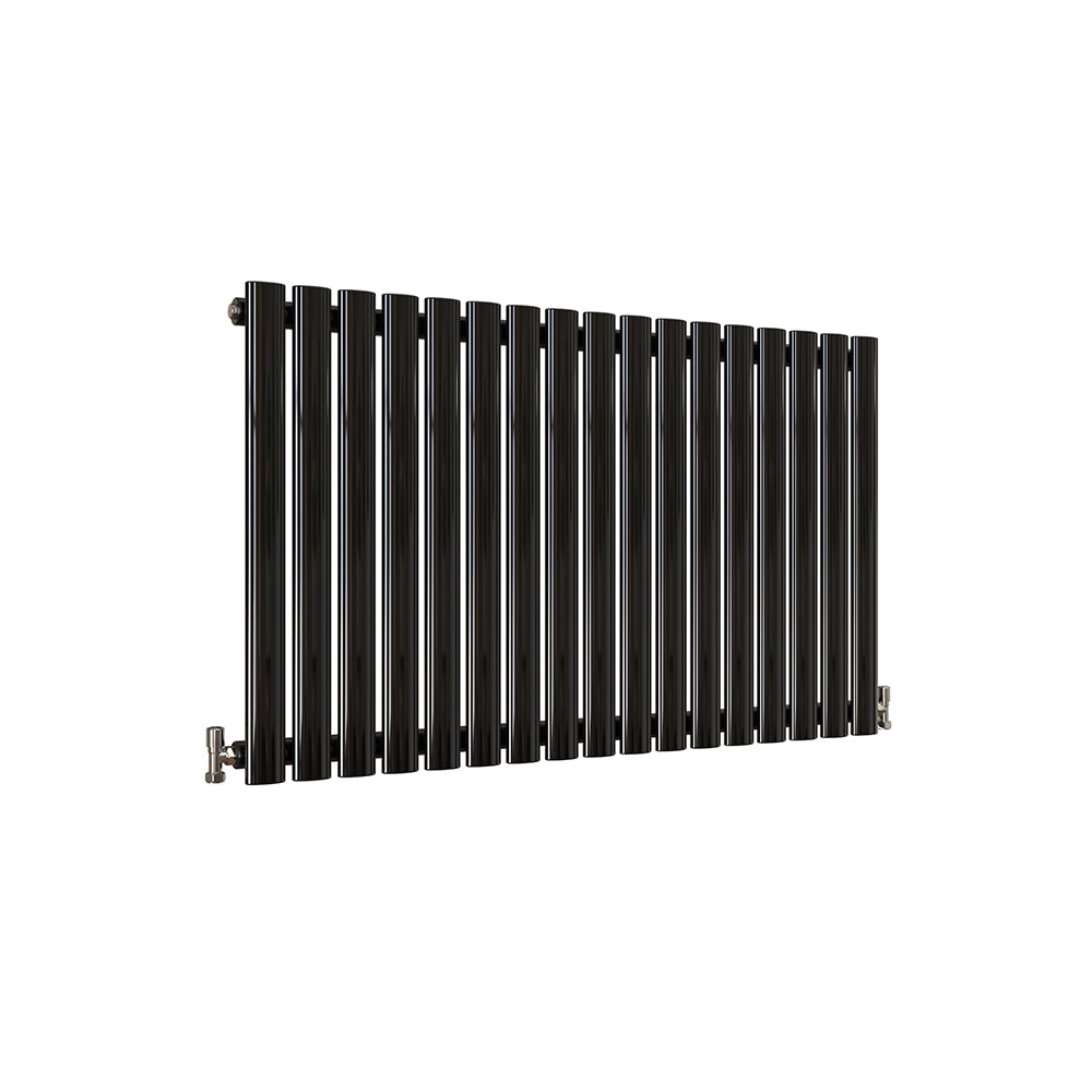 Modern Splash Oval Column Black Radiator NZ6-17-1K