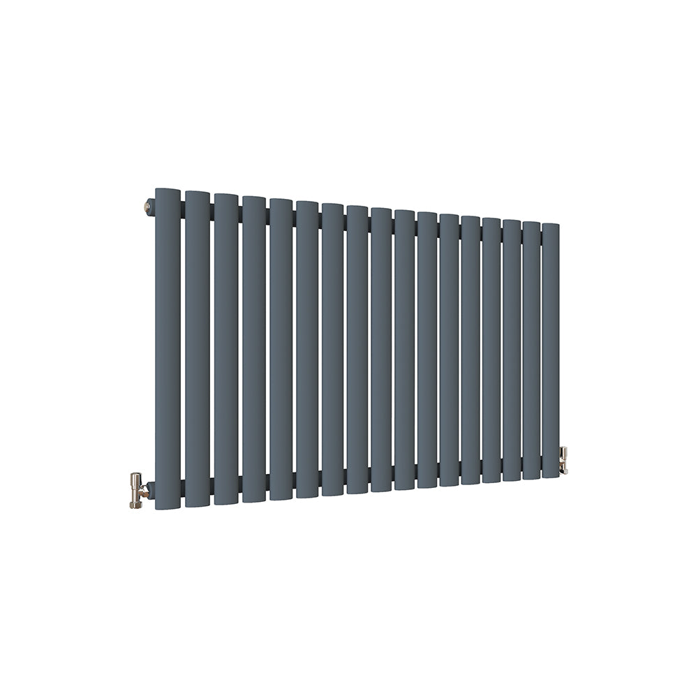 Modern Splash Oval Column Anthracite Radiator NZ6-17-1N