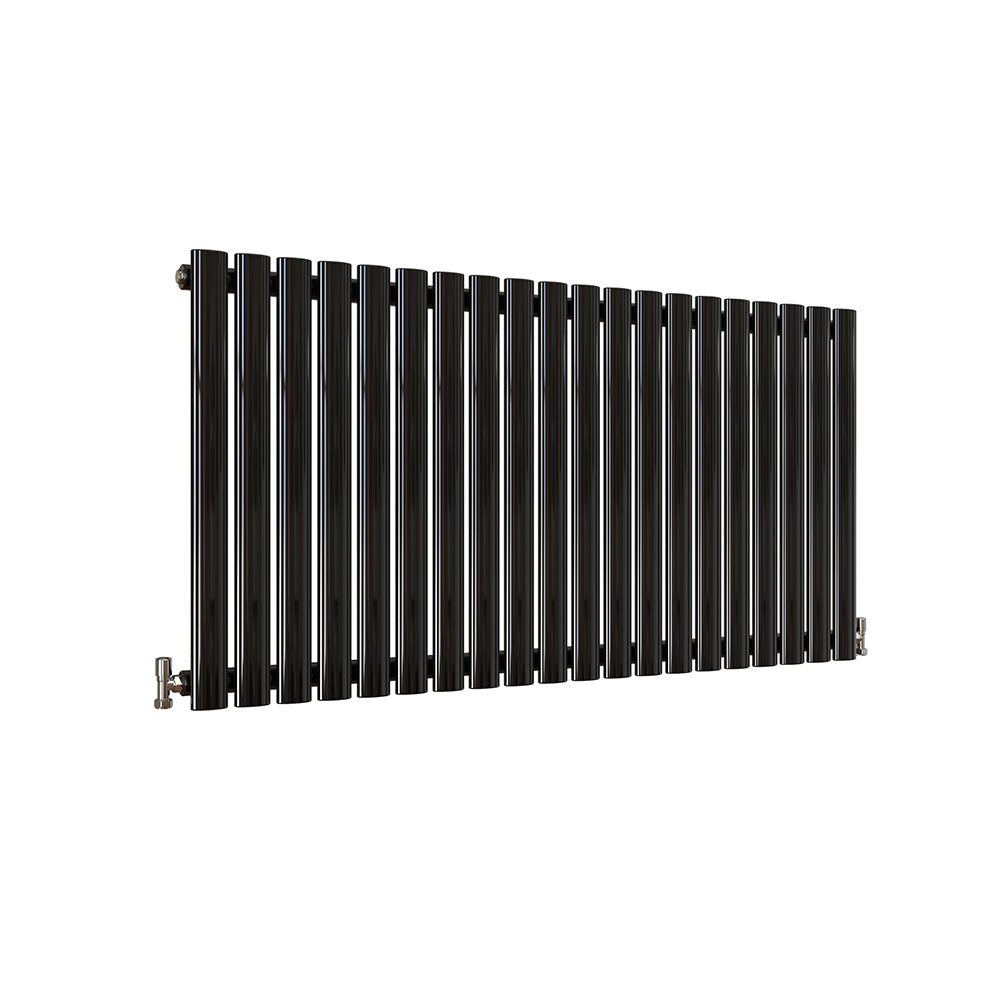 Modern Splash Oval Column Black Radiator NZ6-20-1K