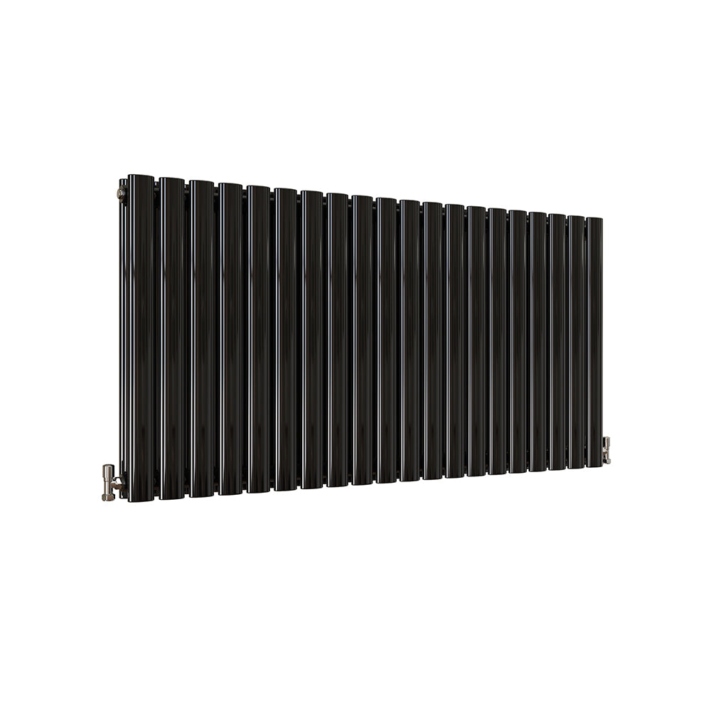 Modern Splash Oval Column Black Radiator NZ6-20-2K
